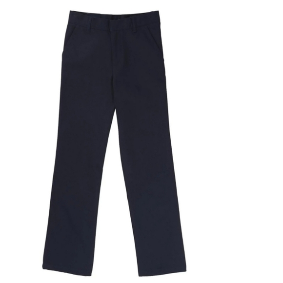 NWT French Toast Boy's Relaxed Fit Twill Pants Size 7 Navy Blue School New - Picture 1 of 5